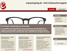 Tablet Screenshot of enjoyshopping.de